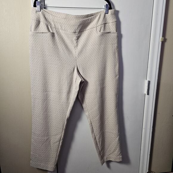 Chicos Perfect Stretch Fabulously Slimming Josie Slim Ankle Pants Size XL Office - Picture 1 of 7